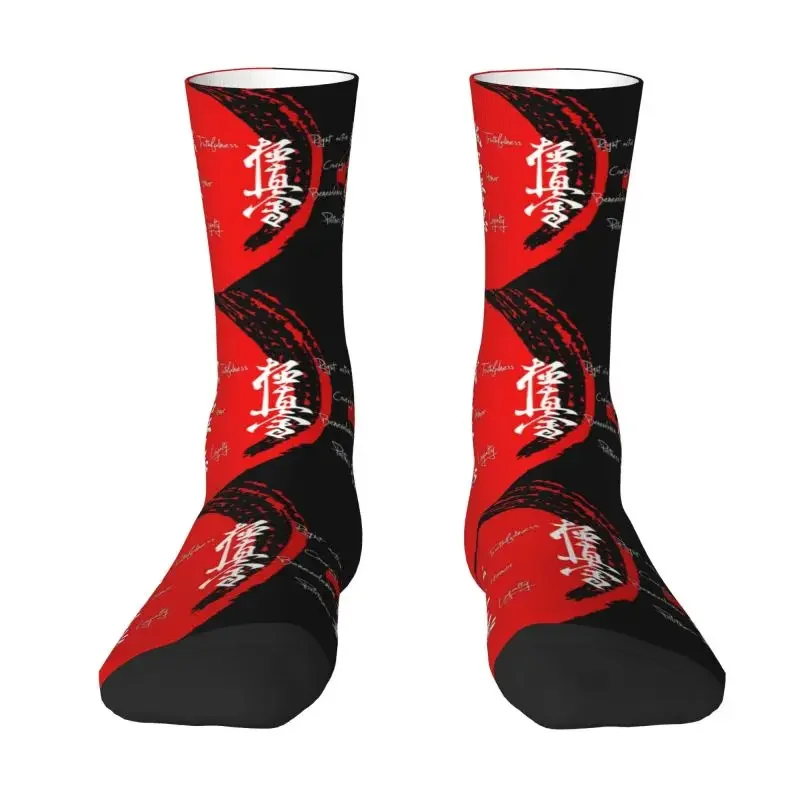 

Fashion Kyokushin Karate Bushido Values Socks Women Men Warm 3D Printed Martial Arts Sports Football Socks