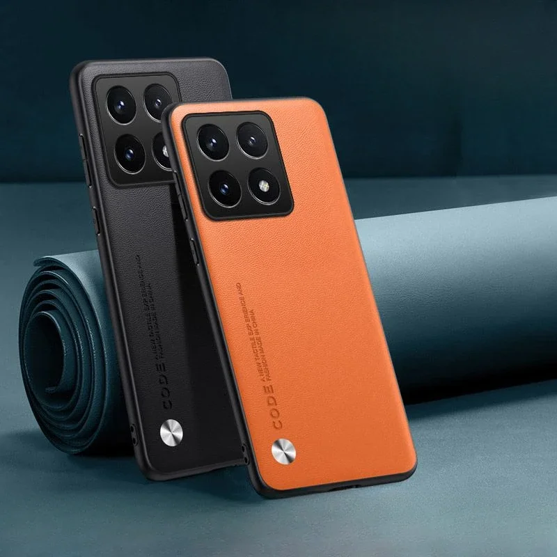 Para Xiaomi 14T Pro funda de teléfono Funda de cuero genuino ultrafina para Xiaomi Mi14T Mi14TPro cubierta completa carcasa anti