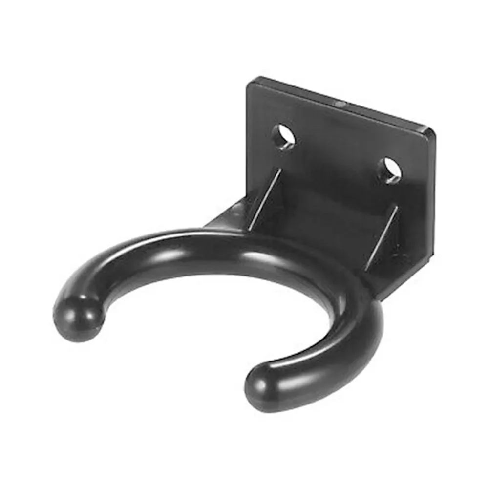 Wall Mounted Mic Stand Holder Hook Bracket, Plastic Mic Hanger For Wireless Microphone, Easy To Install, Black