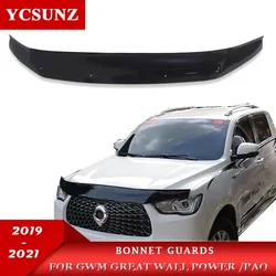 Acrylic Bonnet Guards For GWM Ute Great Wall Poer Power 2020 2021 2022 2023 Commercial Pick Up Truck Car Accessories