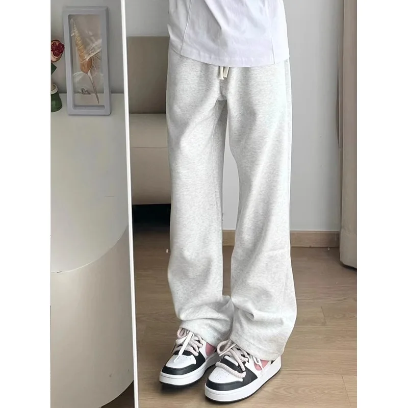 グレーブレード スポーツパンツ メンズ カジュアル ストレートレッグ ロングパンツ 春秋 アメリカンスタイル ヘビーウェイト コットン ポリエステル混紡