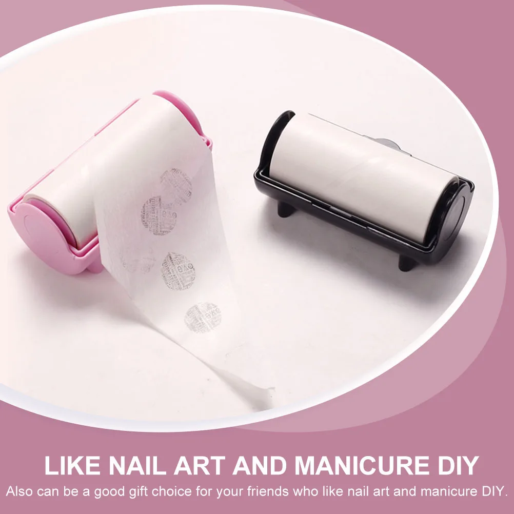 1 لفة ختم أداة إزالة زيت الأظافر خفيفة الوزن المحمولة لتنظيف الطباعة النفط مانيكير الفن ملحق مستلزمات تجميل الأظافر #3
