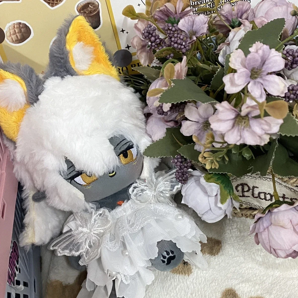 Peluche da 20 cm del gioco Sky: Children of the Light, simpatico gatto nero in costume, personaggio dei cartoni animati, giocattolo in cotone, bambole, regalo cosplay.