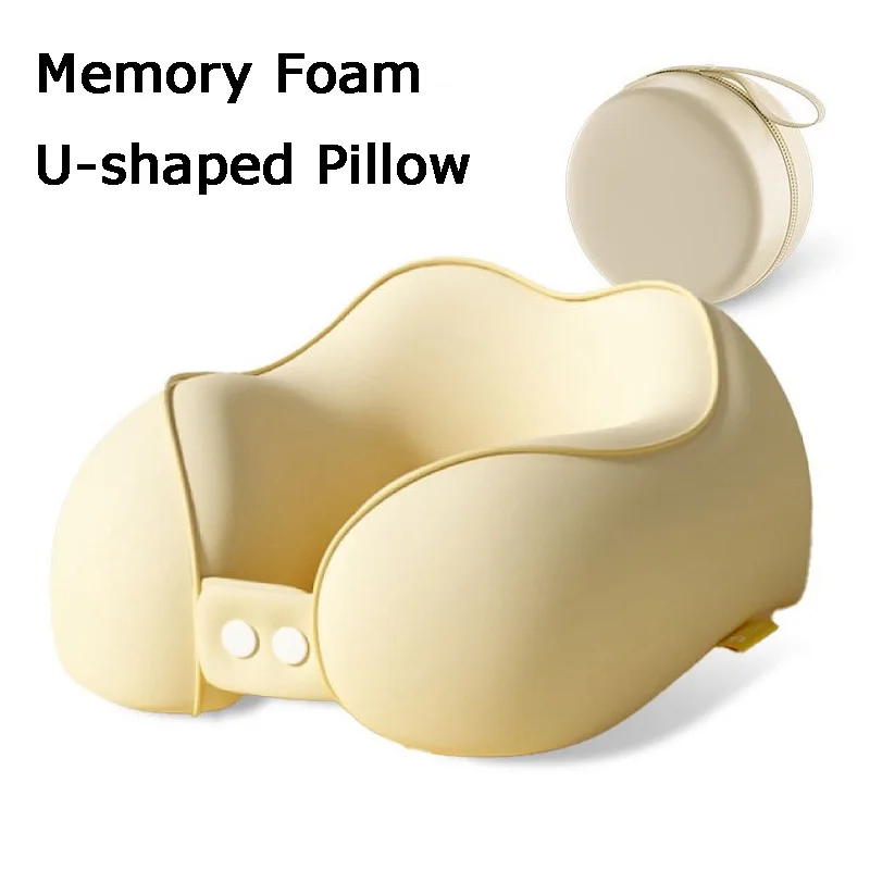 

Portable Travel U Type Neck Pillow Cervical Vertebra Travel Outdoor Camping With Storage Bag Of Pillow Trip Supply