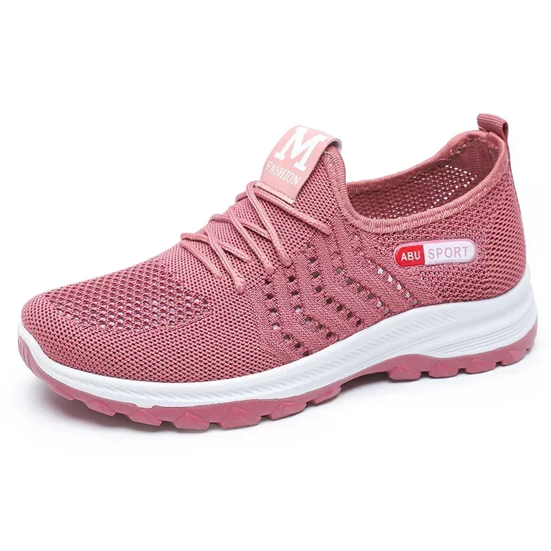 Primavera e l\'estate nuove scarpe da donna in rete traspirante con suola spessa bocca poco profonda scarpe da donna Casual sportive da passeggio