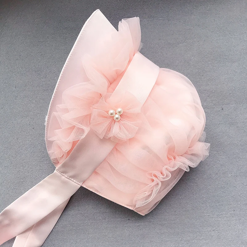 エレガントなボンネットキャップヴィンテージロリータビクトリア朝のレースフリル帽子コスプレアクセサリー