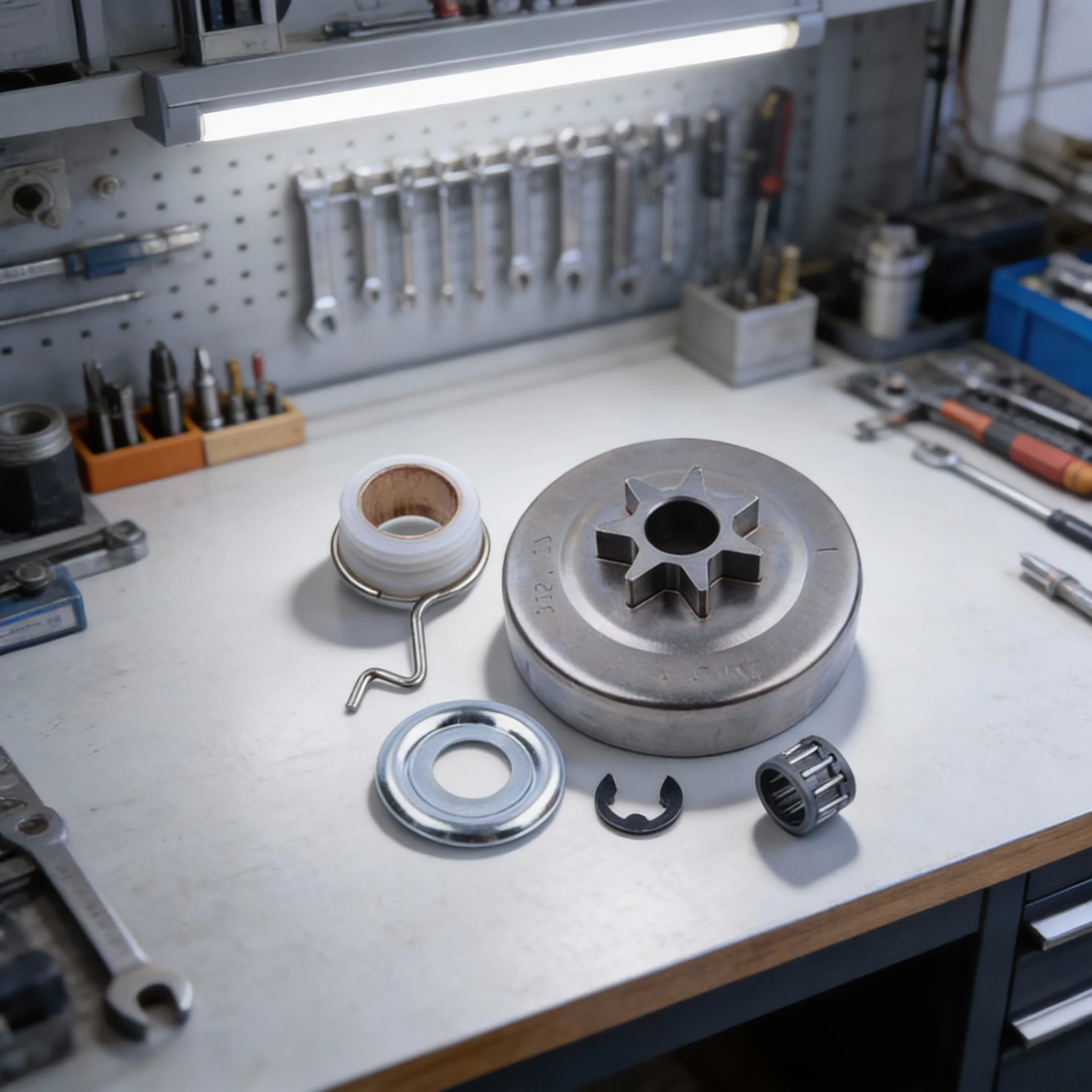 

1 комплект барабанов сцепления MS250 MS230 MS210 025 023 021 комплект барабанов сцепления бензопилы с подшипниковой шайбой, сменные аксессуары