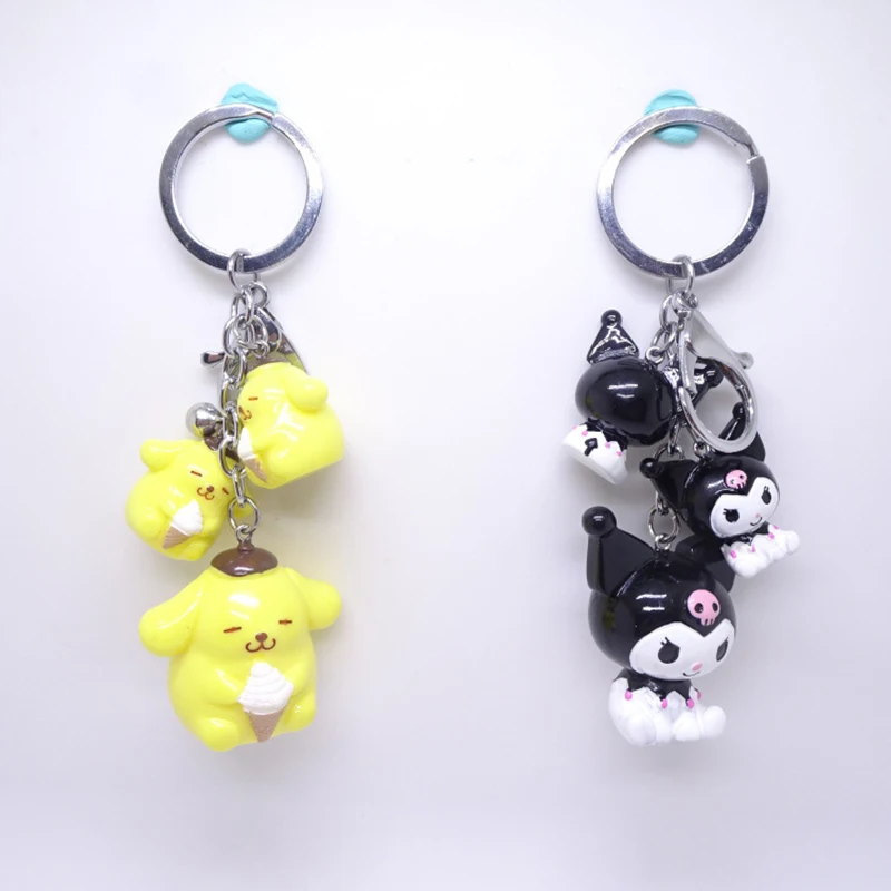 

Милые Подвески для сотового телефона Sanrio, аксессуары Pompompurin, милые Мультяшные брелки для ключей Animex, декоративные Игрушки для девочек, подарок