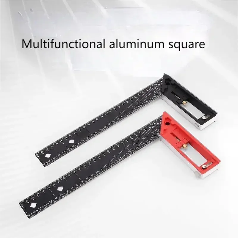 Right Angle Multi-Angle Measuring Ruler, 45 ° Corner Tape, Alta Qualidade, Ferramenta de Medição Profissional