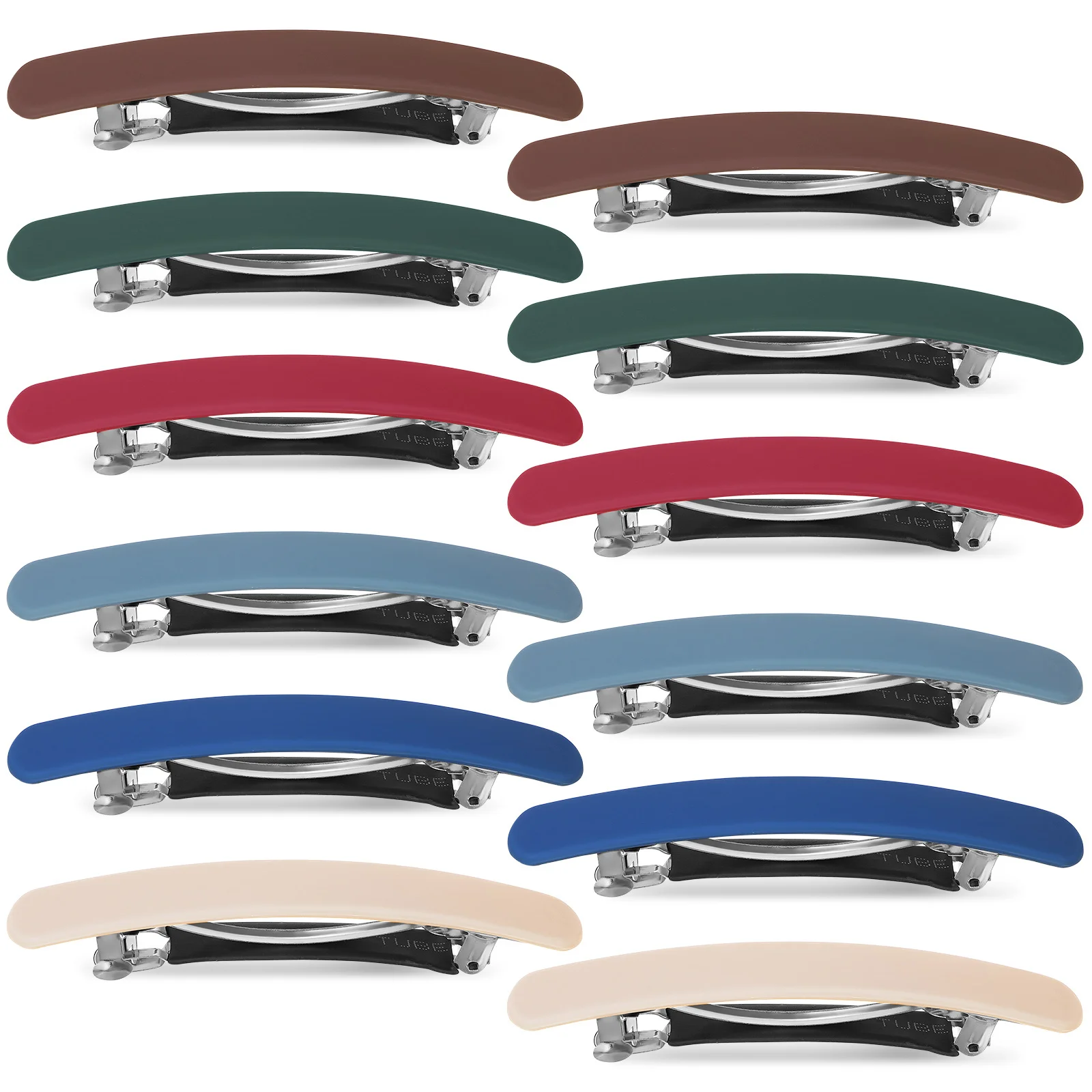 12 pcs Clips Women Spring Barrettes For Thick Hair Flat Hair Snap Barrettes For Women Clip Strong Hold Ponytail Accessories