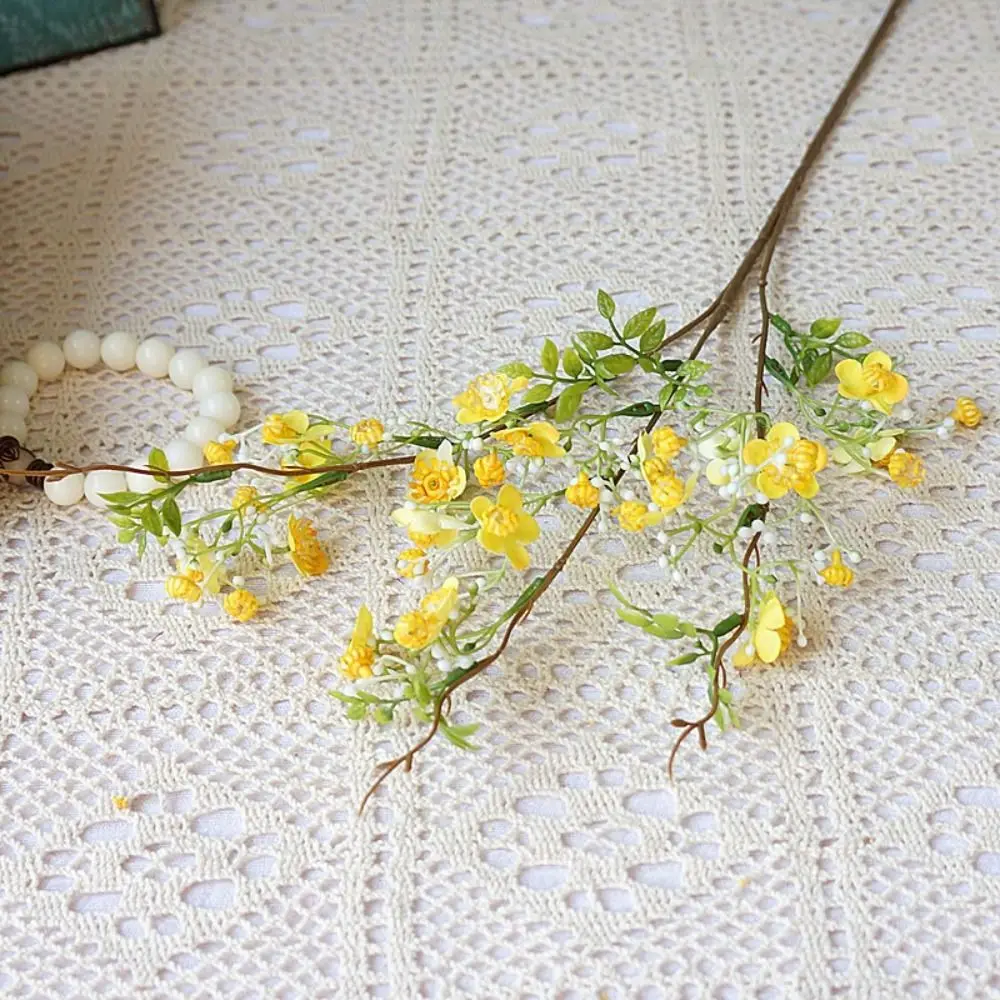

64cm Artificial Flower Single Small Flowers Beautiful Silk Flower With Leaf Artificial Pearlberry Home Decoration
