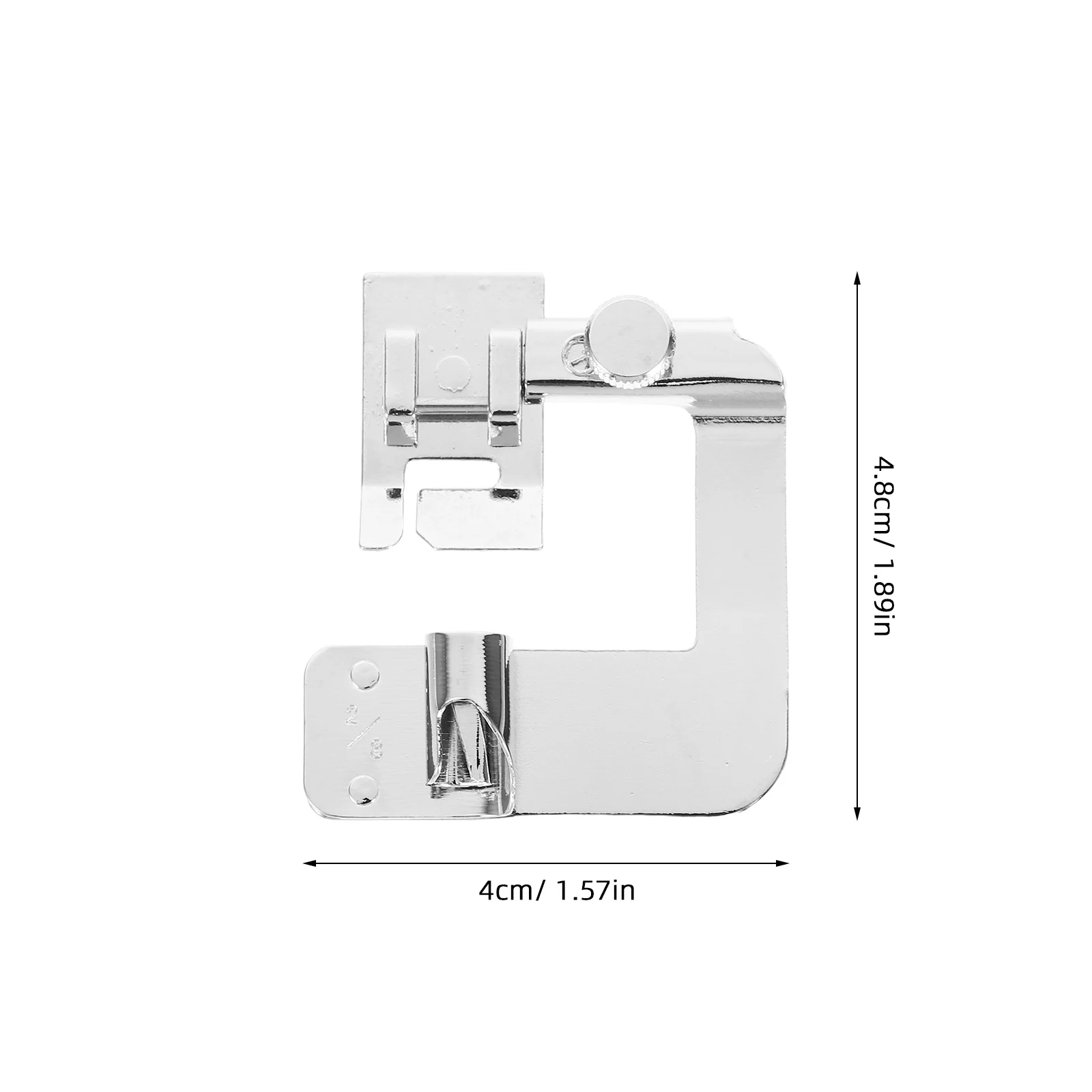 3Pcs Rolled Hem Presser Foot Sewing Machine Foot Set Stainless Steel Hemming Tools for Thick Fabric Multi-Function Edge Folding