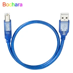 Bochara USB 2.0 Printer Cable Type A Male to Type B Male Double Shielded (Foil+Braided) High Speed 30cm 50cm 100cm