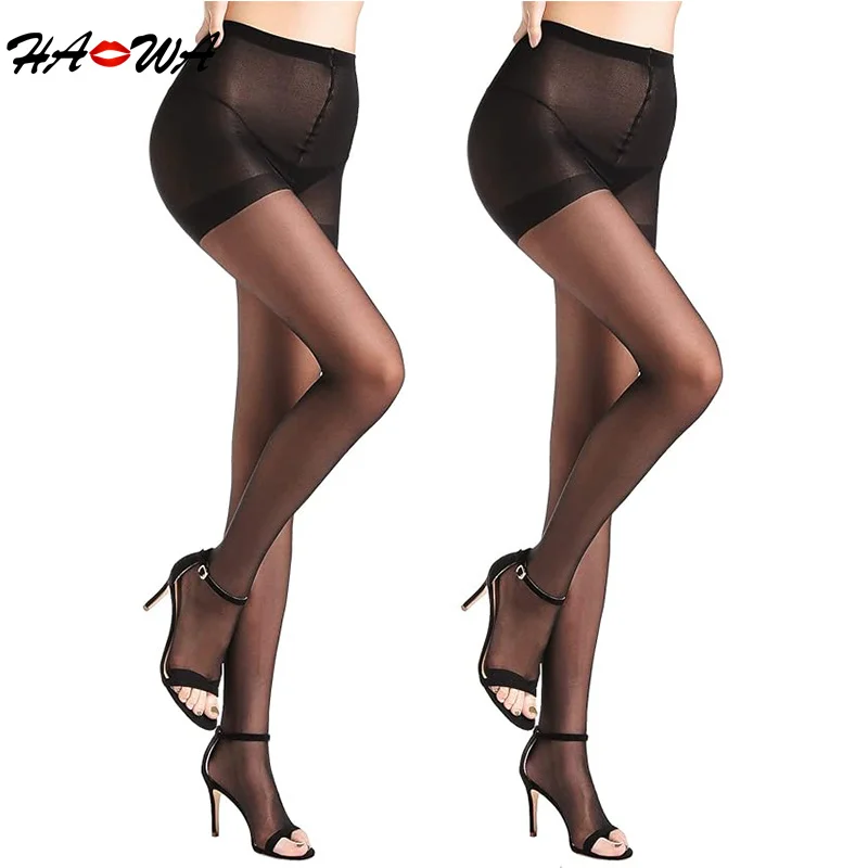 

HA WA 2 Pairs Toeless Pantyhose Tights For Women 20D Open Toe Pantyhose Sexy Seamless Nylon Tights Elastic High Stockings