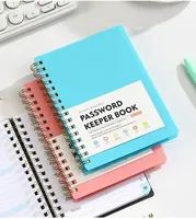 A6 Password Book PP Ring-Bound Notebook for Website Login - Alphabet Tab Index Label International Use Security Organizers