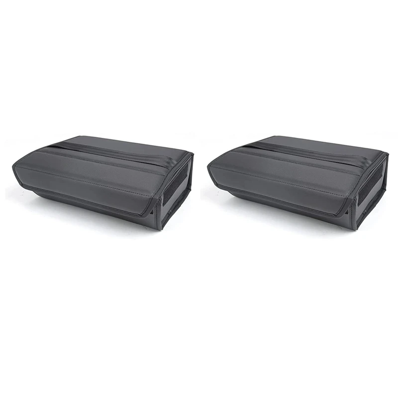 

For Tesla Model Y 2020 2021 Under Seat Storage Box Organizer Tray Accessories For Main Co-Pilot Seat Folding Box,2PCS