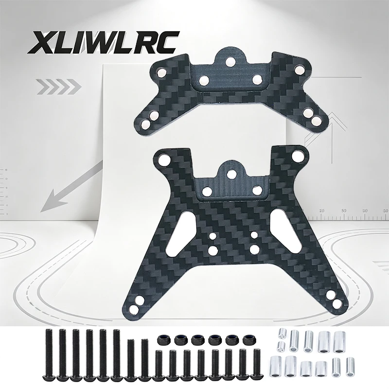 Carbon Fiber Shock Tower Plate High Strength Shock Absorber Bracket Fit For Tamiya TT02B RC Off Road Buggy Racing Upgrade Parts