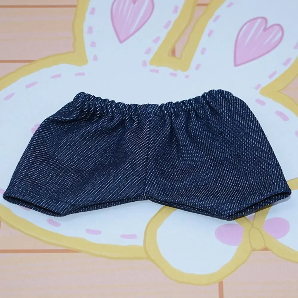 10/15cm Cotton Doll Clothes Fashion T-shirt Clothes Doll Jeans Pants Casual Wears Clothes for 1/12 BJD Dolls Clothes Accessories