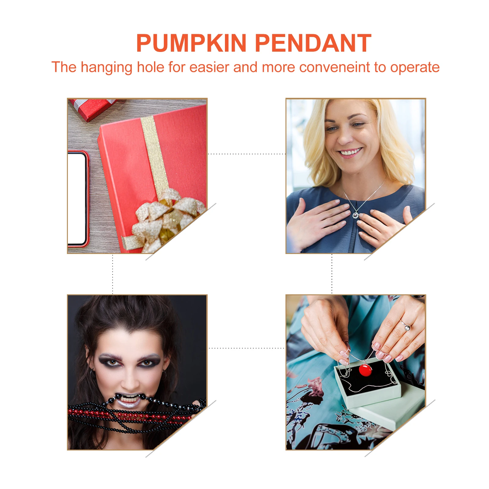 

20 Pcs Pumpkin Pendant Shaped Beads Halloween Crafts Decorations Hanging Ornament Ornaments Alloy Charms