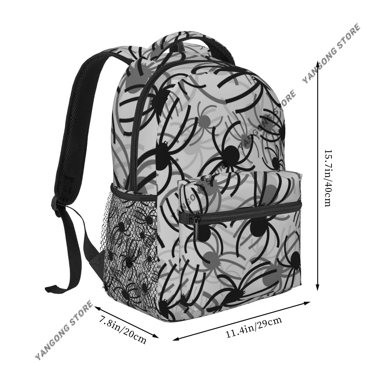 2026 Unisex Spider Pattern Female Travel Daypack Laptop Backpack Book Schoolbags Feminina School Casual Women Bag