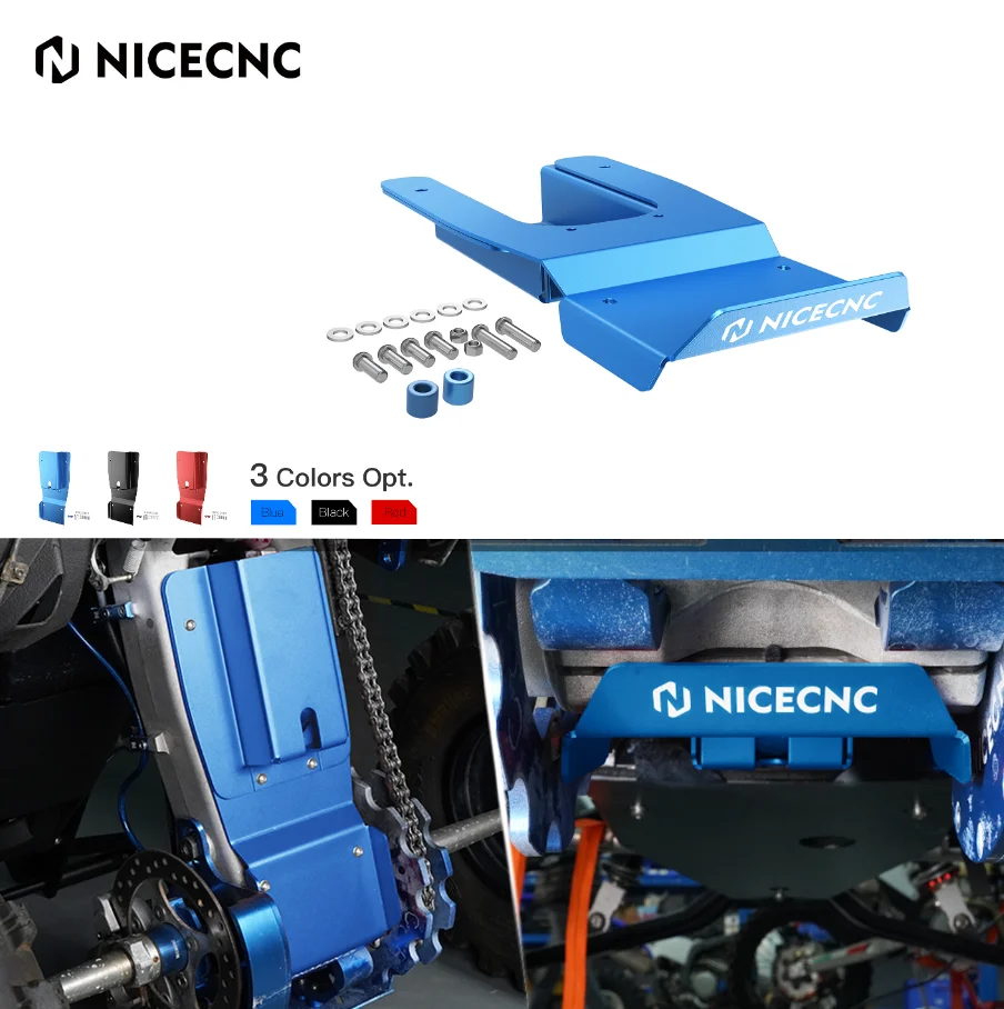 

NICECNC ATV Swing Arm Skid Plate For Yamaha Raptor 700 Raptor 700R YFM700 YFM700R 1PE-F219X-00-00 Rustproof Anodized