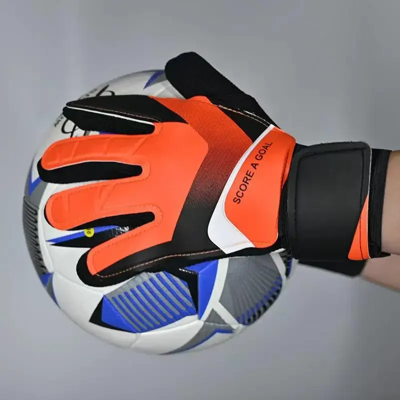 Guanti da portiere di calcio per adulti bambini guanti di protezione per le mani da portiere in lattice Anti-collisione accessori per l\'allenamento