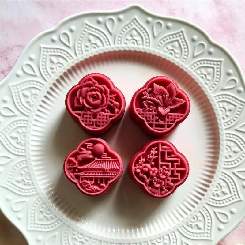 97QD Traditional Chinese Pattern Mooncakes Molds Professional Bakery Tool for Baking Enthusiasts and Professional Pastry Cook