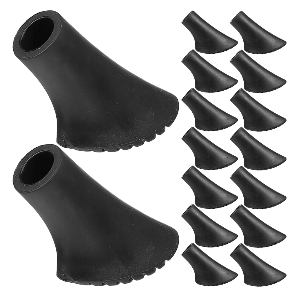 

30Pcs Trekking Pole Tips Replacement Non-Skid Hiking Poles Protectors Walking Stick Pole Tips Outdoor Gear for Cane Crutch Tips