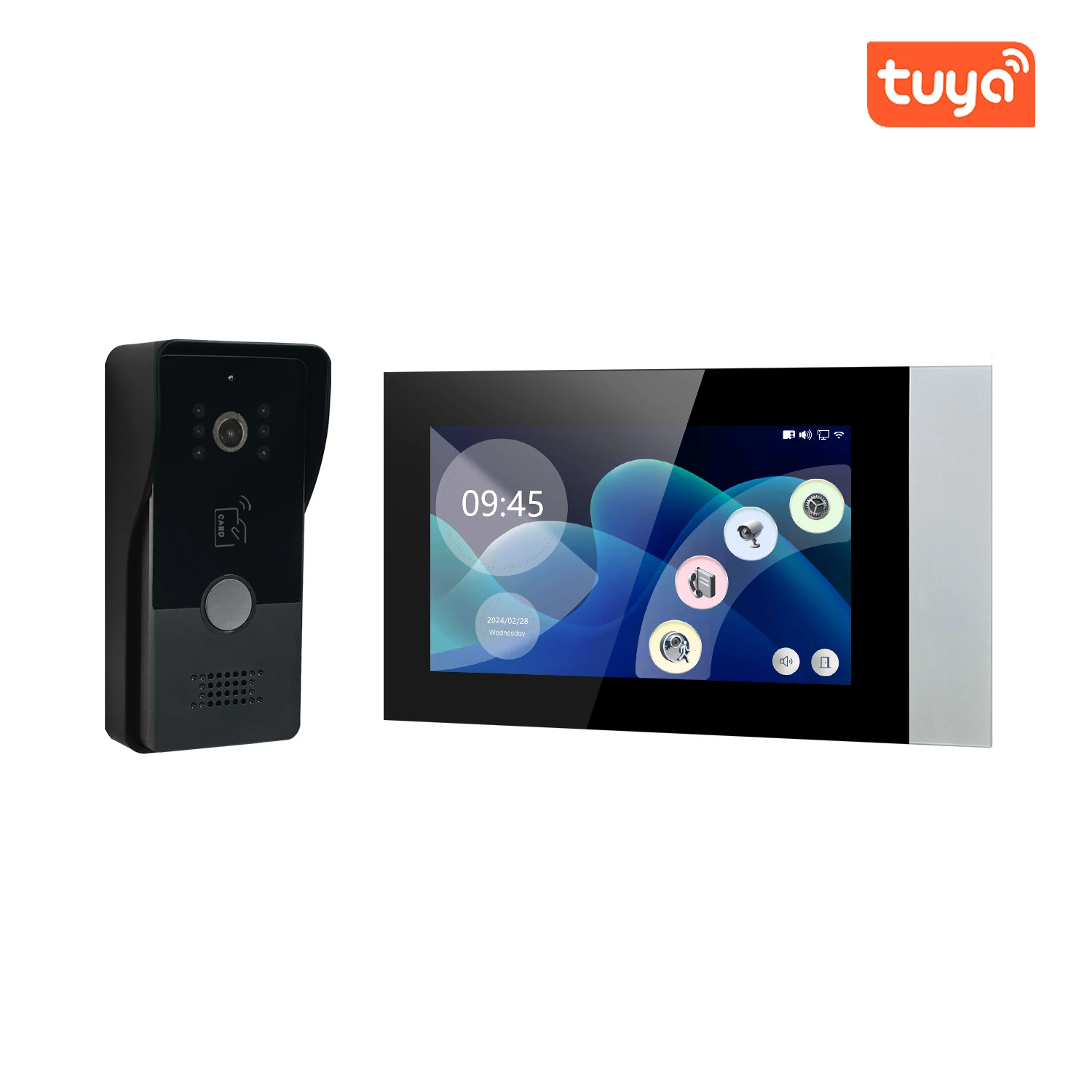 7 بوصة IPS شاشة تويا التحكم عن بعد السلكية واي فاي باب الهاتف إنترفون البصرية الجرس 120 درجة مراقب باب أمان المنزل