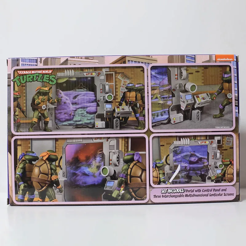 Teenage Mutant Ninja Turtle Figure NECA 54286 Action Figuras Donatello's Portable Portal Generator 7Inch Model Toy Gift Original