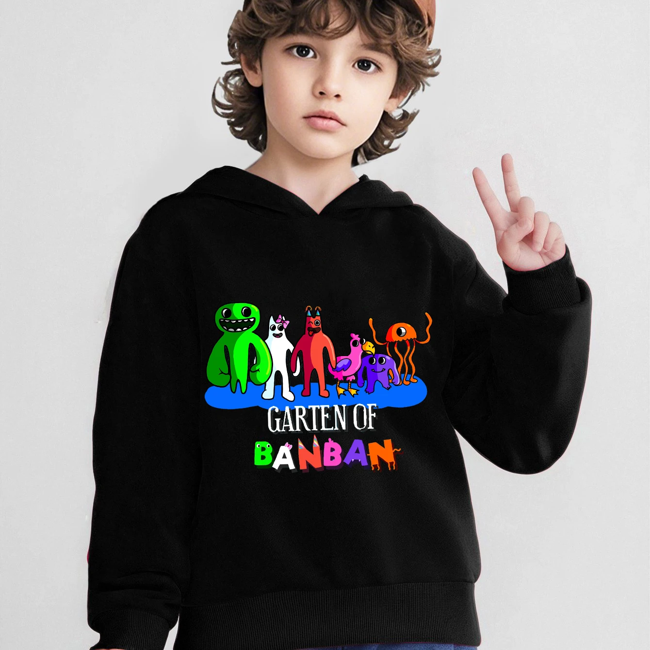 Spring And Autumn Children Garten Of BanBan Hoodie Boys And Girls Casual Tops Cartoon Printing Children's Sportswear Coat Baby