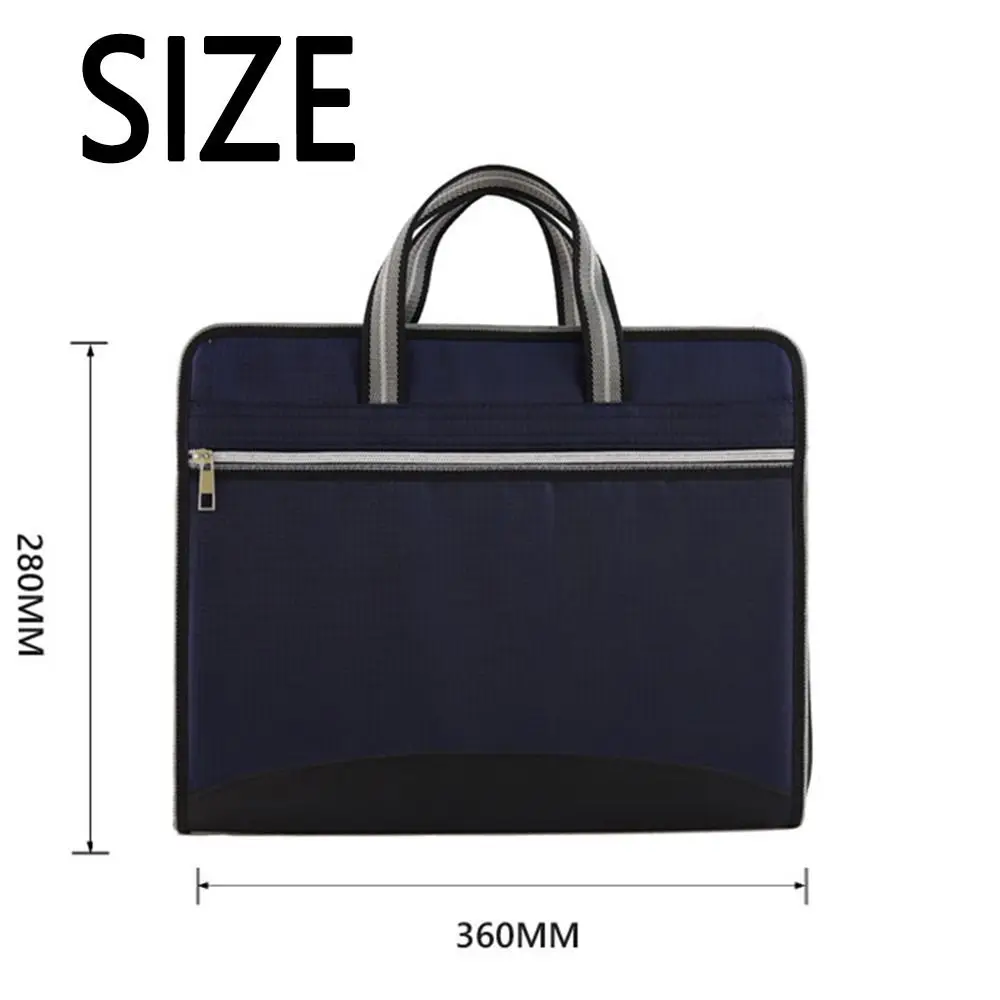 13 Pocket Accordion File Folder Large Capacity Plastic Expanding File Folder with Handle Vertical Multi-layer Organizer Bag