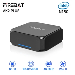 Firebat Ak2 Plus Minipc Intel N150 N100 듀얼 밴드 Wi -Fi5 BT4.2 16GB 512GB 데스크탑 게임 컴퓨터 미니 PC 게이머 8 최고의 판매 미니 ITX 사용 - №1
