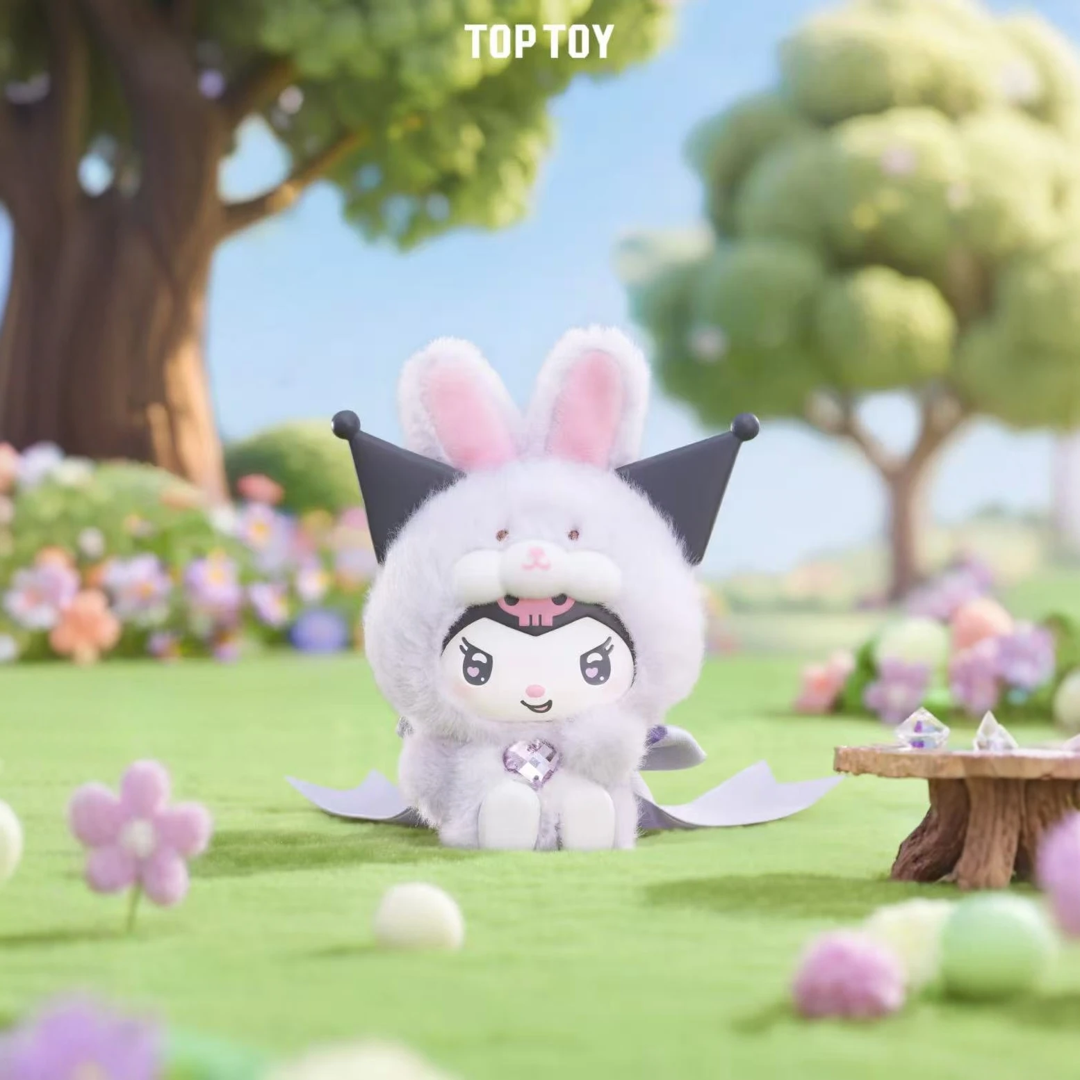 Nieuwe Echte Toptoy Sanrio Diamond Bunny Baby Serie Mysterieuze Doos Kawaii Trendy Cinnamoroll Blind Box Tas Hanger Kerstcadeau