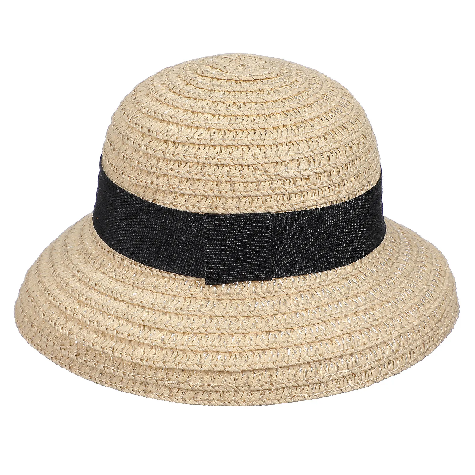 1Pcs Mini Straw Hat Handmade Natural Straw Mini Hats Decor Miniature House Garden Decoration Hand-Knitted Hat Miniature