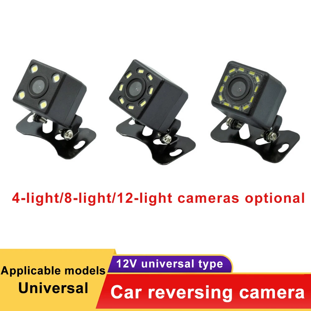 NEW Wide Angle HD Car Rearview Camera Rear View Video Vehicle Camera Backup Reverse Camera 12 LED Night Vision Parking