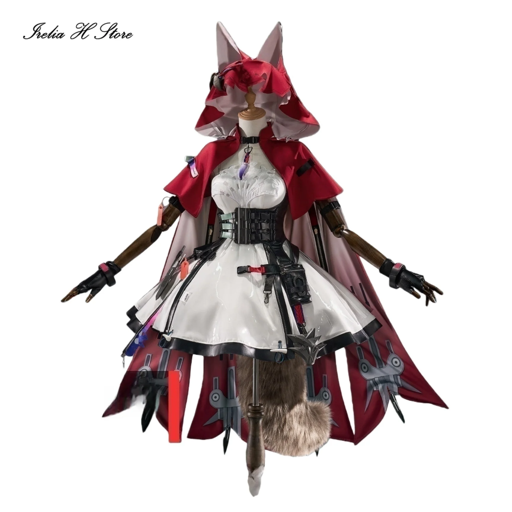 Irelia H Rossi für Arknights: Endfield Cosplay-Kostüm, Spiel-Rossi-Uniformkleid für Damen, Halloween-Kostüme