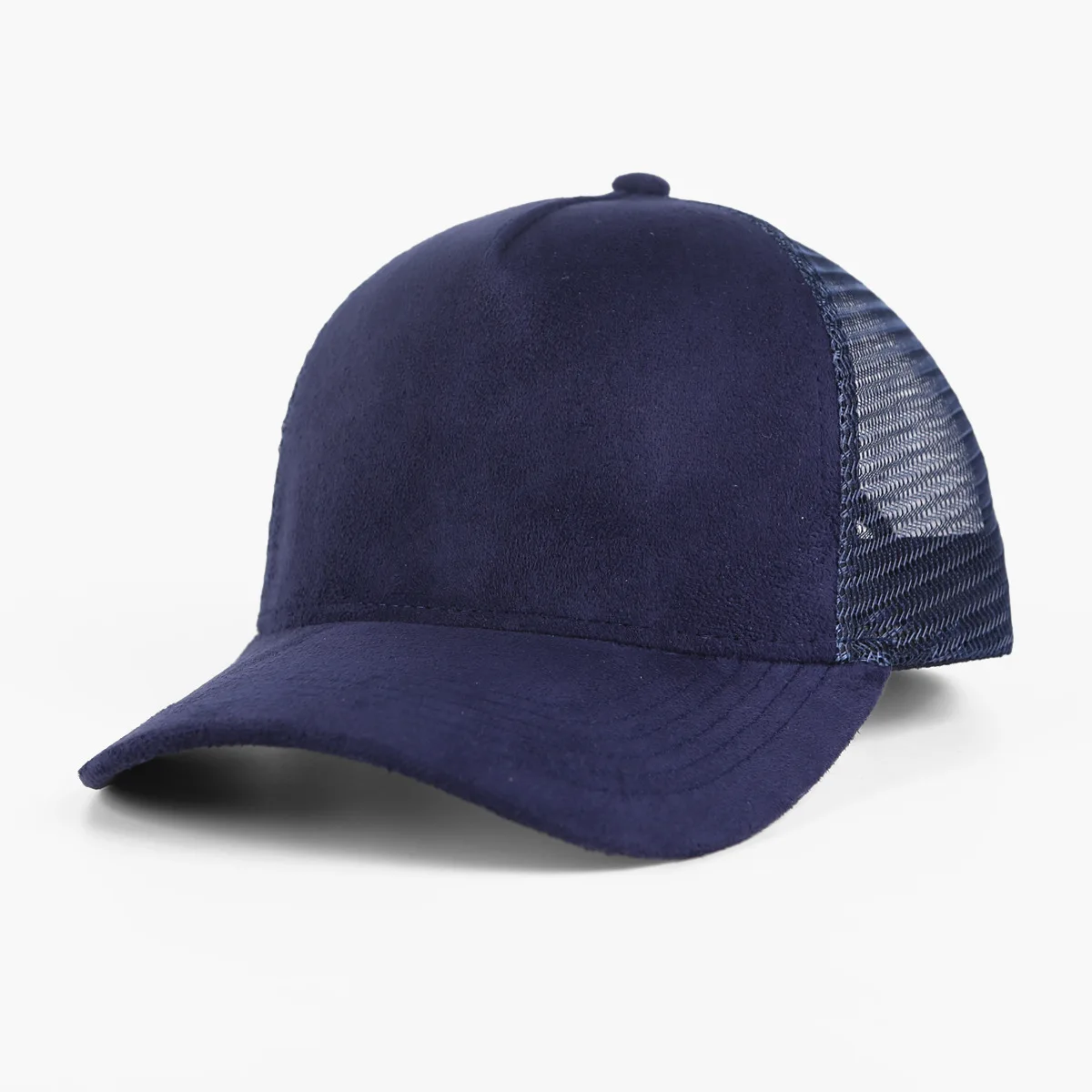 1 Stück Baseballkappe für Herren 5-Panel Mesh Wildleder Trucker Hut Damen Frühling Sommer Outdoor Sportmützen Einfarbige Gorros – Detail 3