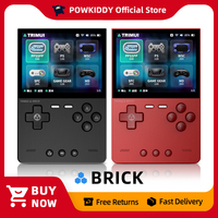 NEW TRIMUI BRICK Retro Handheld Game Console 3.2'' IPS Screen Linux System Metal Back Panel Key LED Lighting Free Keycap Gifts