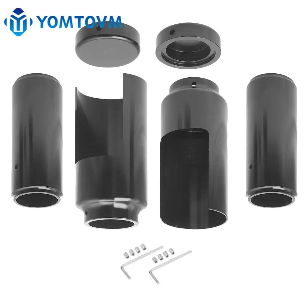 

Motorcycle Front Upper Lower Fork Tube Cap Set Black For Harley Davidson Dyna 2006-2017