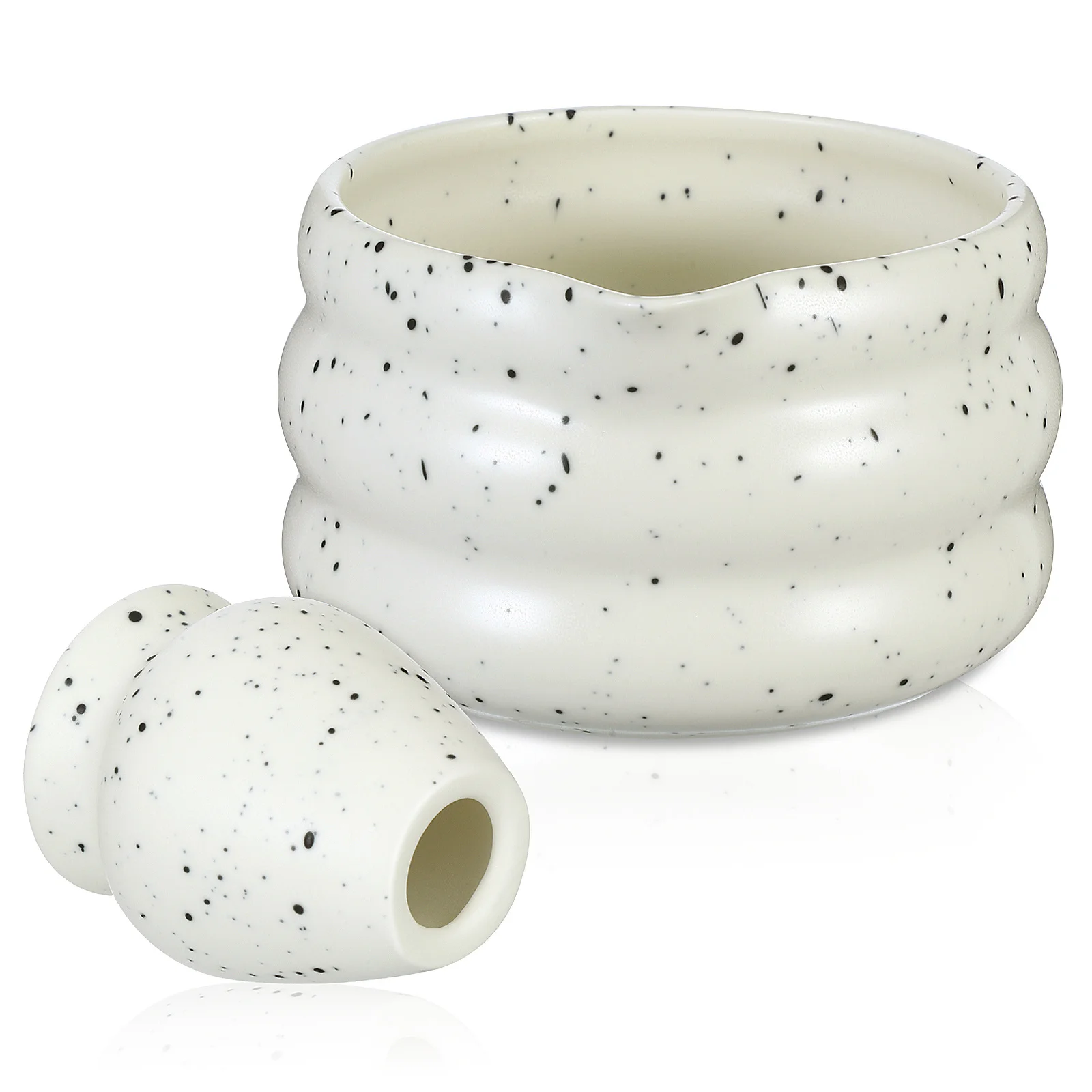 

1Set Japanese Matcha Tea Set Ceramic Bowl Whisk Holder Traditional Matcha Set Kit for Tea Ceremony Enthusiasts