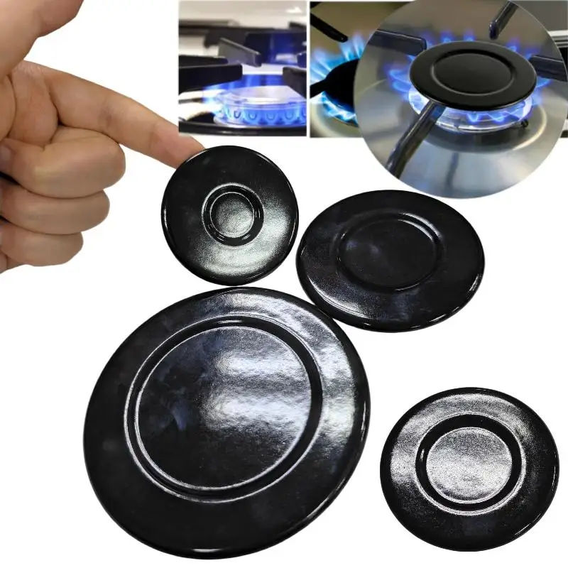 1/3PCS Universal Burner Hat Set Oven Hob Gas Burner Crown Flame Cap Cover Cookers Cast Iron Stove Head Concave Iron Cover