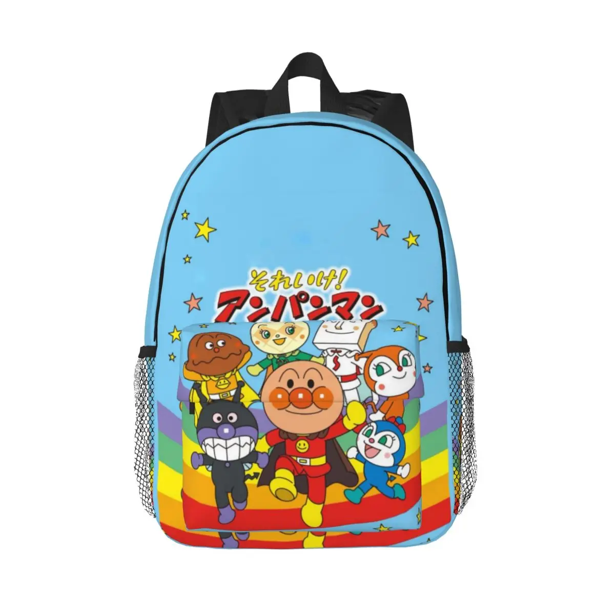 Anpanman New Fashion High Capacity Waterproof College Backpack Trendy Laptop Travel Book Bag 15inch
