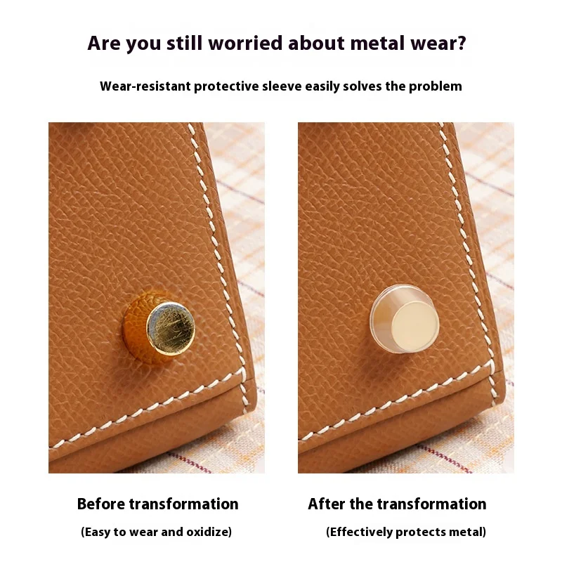 

5Pcs Bottom Nail Protective for Birkin Picotin Kelly Half Transparent Foot Nail Anti-wear Cover Anti-oxidation Bag Accessories
