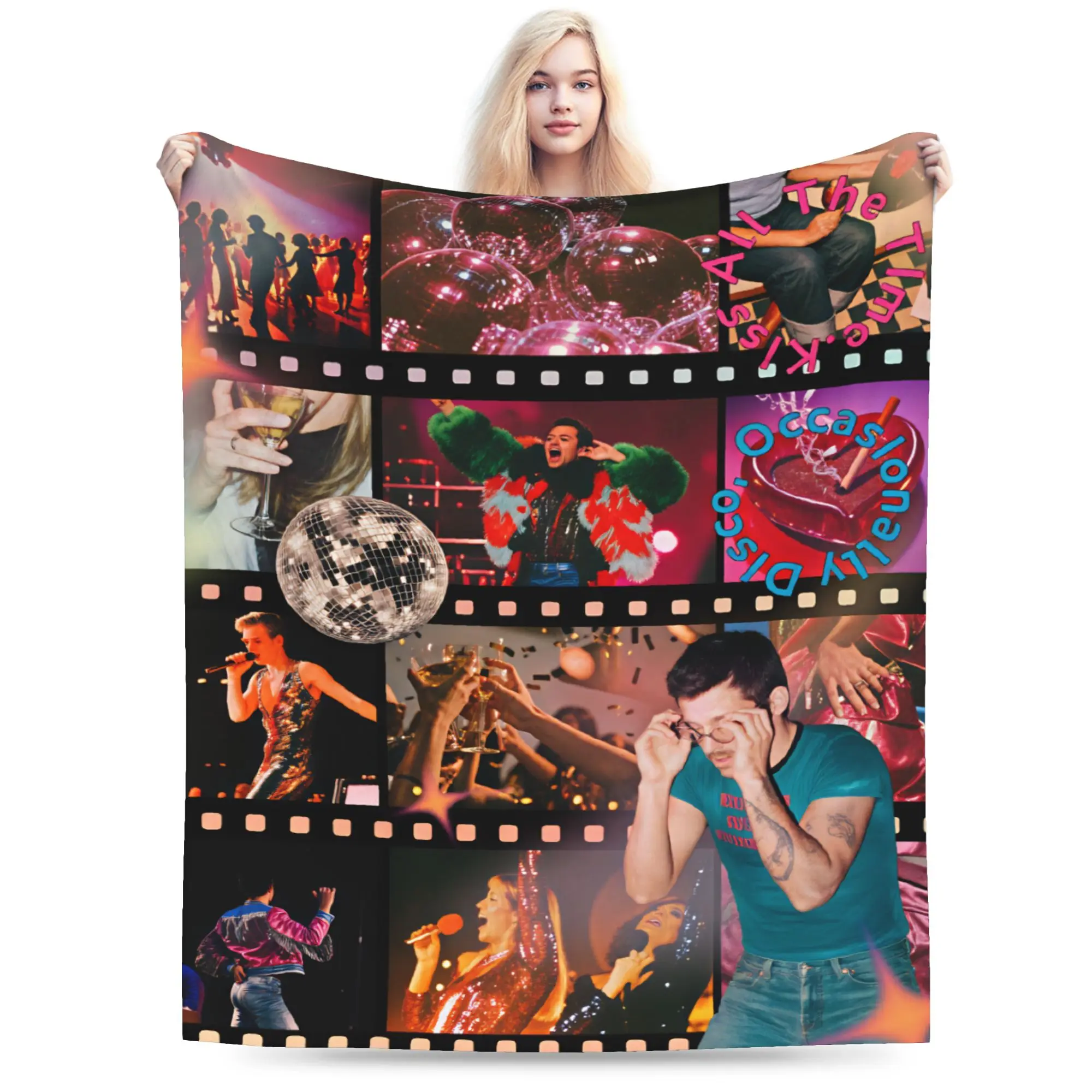 Warm Blanket Picnic Harrys S-Styles Kiss Al the Time Throw Blanket Casual  Bedspread For Living Room