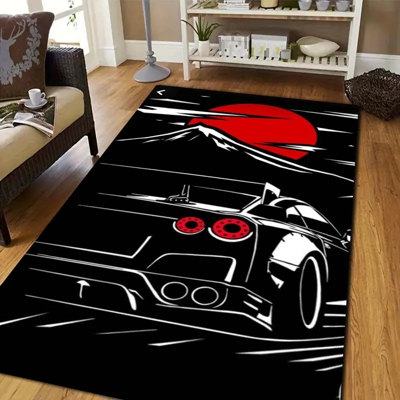

3D Classic HD Racing G-GTR Printed Carpet Home Living Room Bedroom Decoration Bathroom Kitchen Children's Non slip Floor Mat