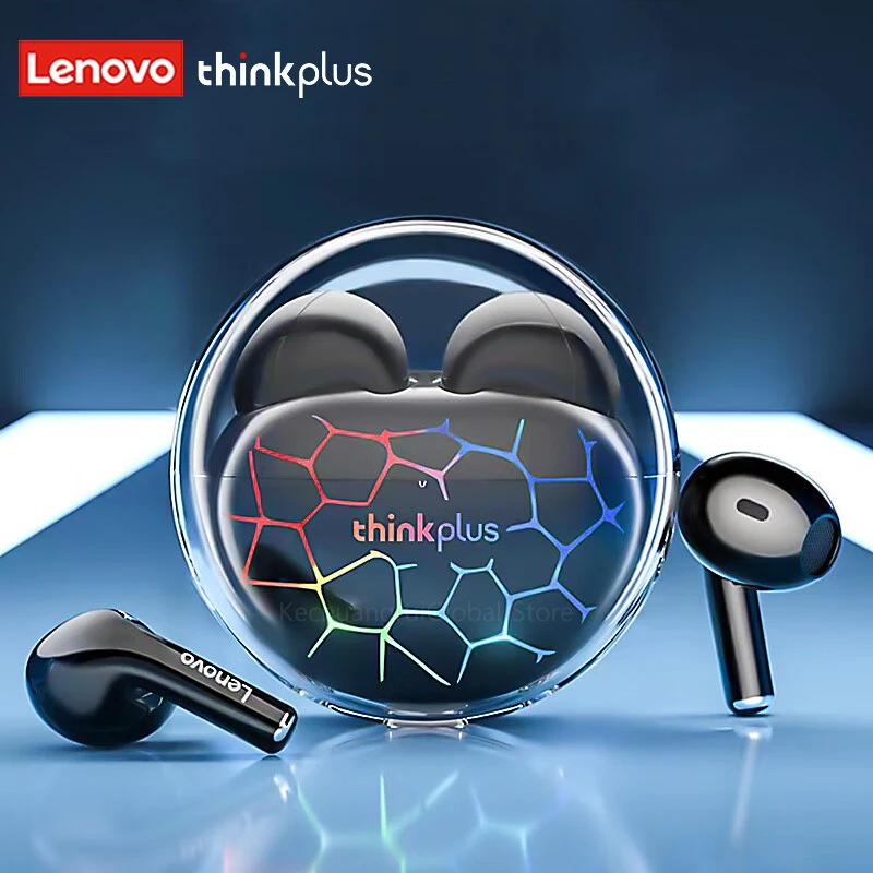 เดิม Lenovo LP80 PRO RGB ไร้สายบลูทูธ5.3หูฟัง HIFI Dual Host ชุดหูฟังลดเสียงรบกวนหูฟัง Gradient Glow ใหม่
