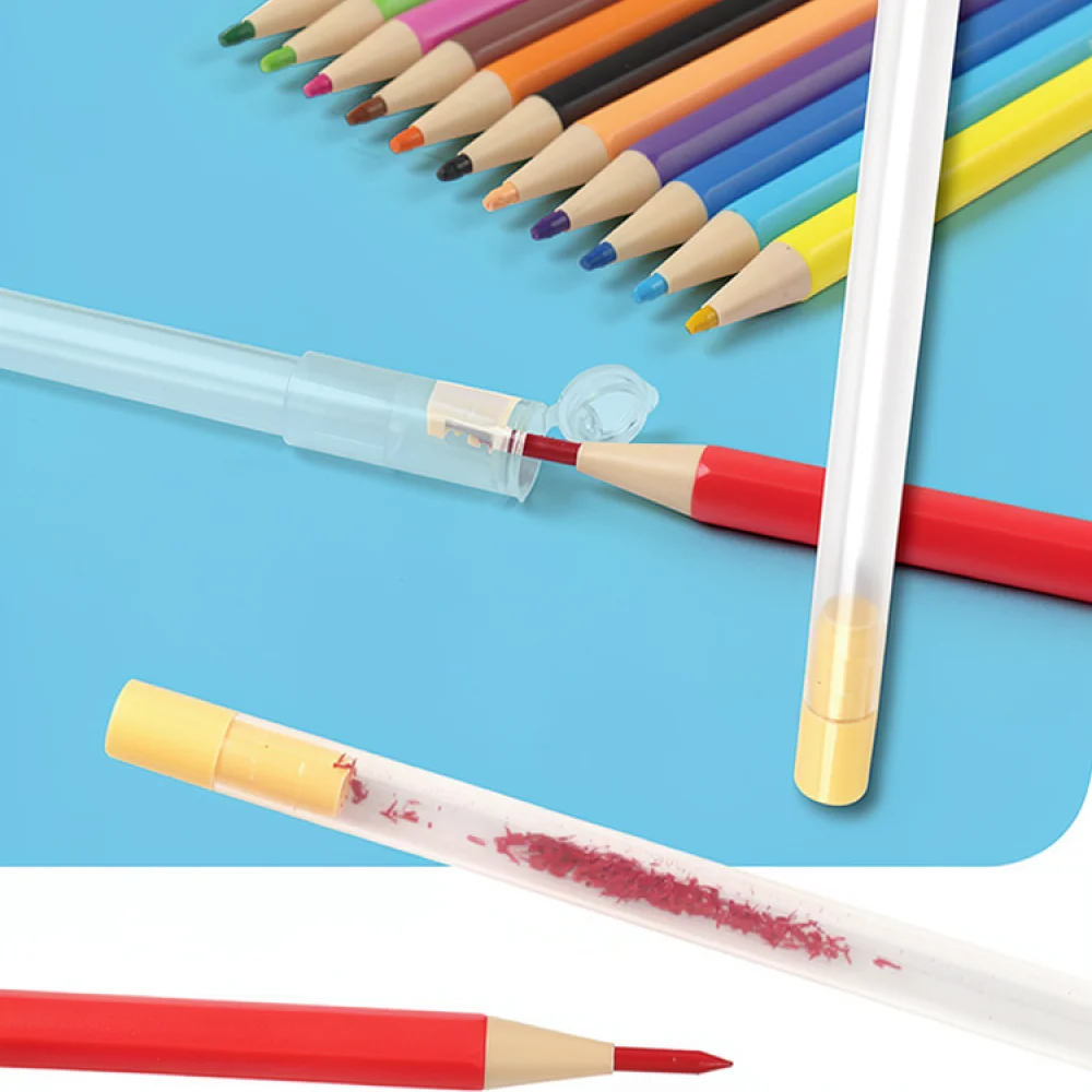 For Tianzhuo Retractable Oil Colored Pencils Mechanical Drawing Pen Set Non Sharpening Lead Art Supplies For Coloring Sketching
