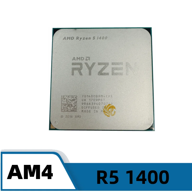 Ryzen5 1400 3.2 جيجا هرتز رباعي النواة ثمانية خيط R5 1400 مقبس وحدة المعالجة المركزية AM4 #1