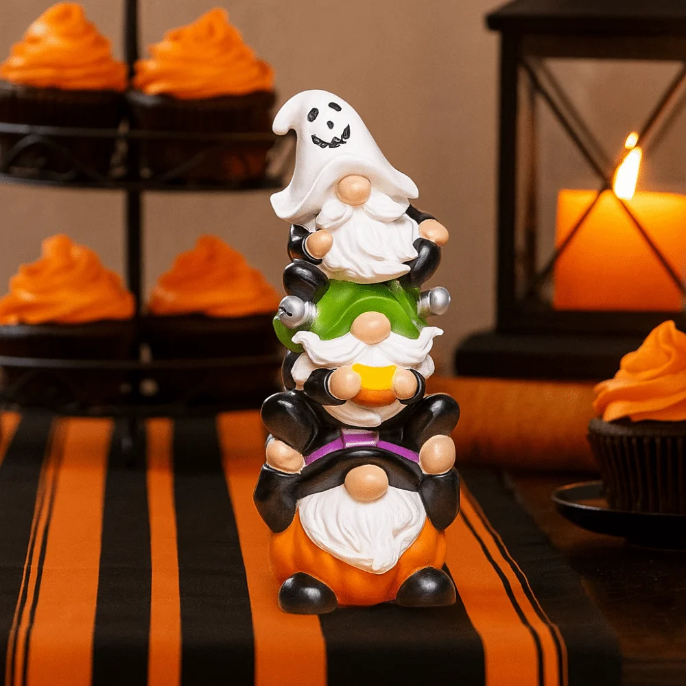 

Home Furnishings Unique Dwarf Statue Handmade Cartoon Halloween Statue Garden Ornaments Funny Resin Crafts Halloween